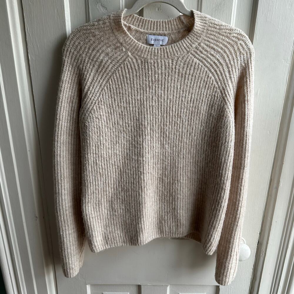 Evereve Avery Rib-Knit Sweater Oatmeal - Picture 2 of 7